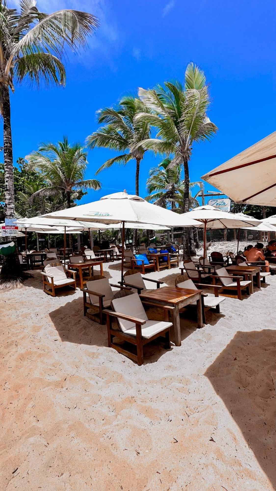 Pousada Villa Zena - Frente Ao Mar - Pe Na Areia Порту-Сегуру Экстерьер фото