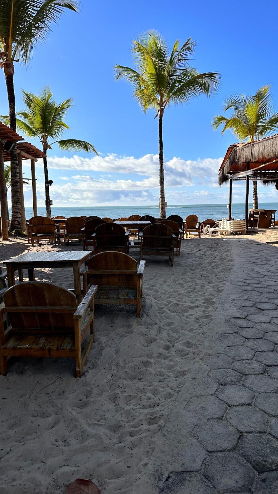 Pousada Villa Zena - Frente Ao Mar - Pe Na Areia Порту-Сегуру Экстерьер фото